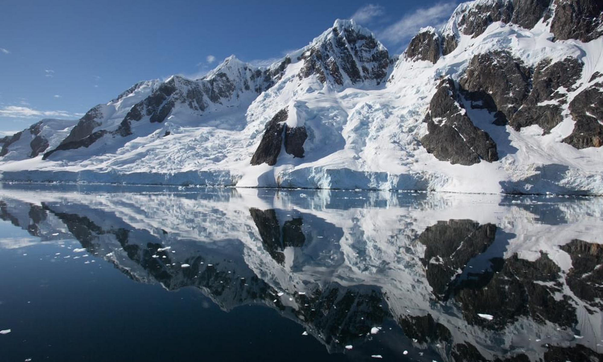 Reflections of Booth Island, Antarctica