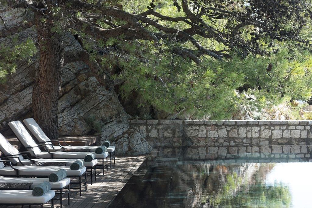 Aman Sveti Stefan Hotel swimming pool