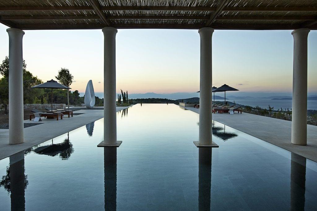 Amanzoe Resort swimming pool